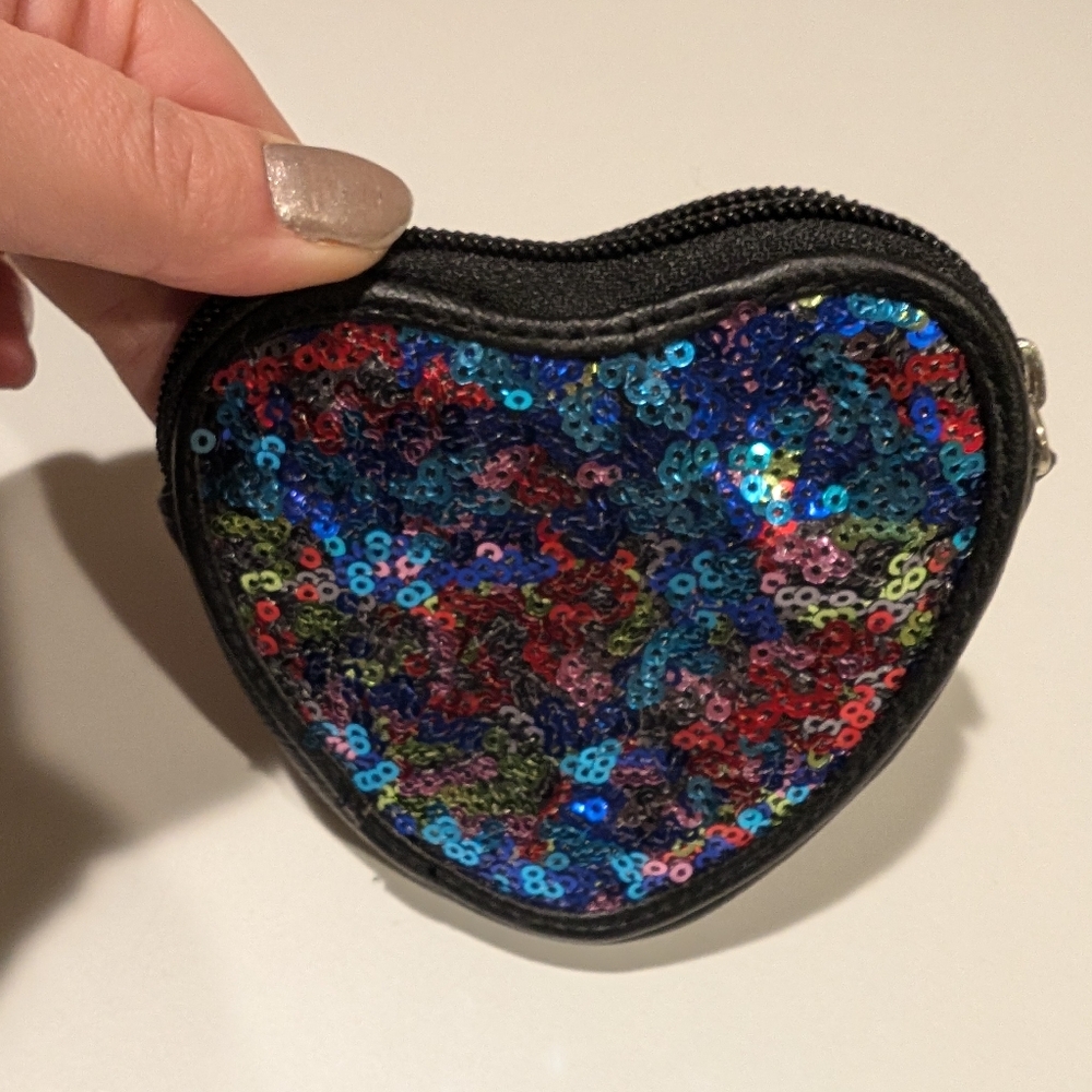 Candie's Multicolor Sequin Heart Bag